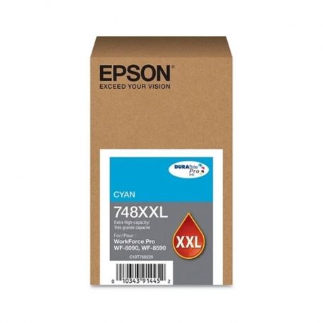 [T748XXI220-AL] TINTA DE RELLENO EPSON T748XXI220-AL CYAN P/ WF-6590