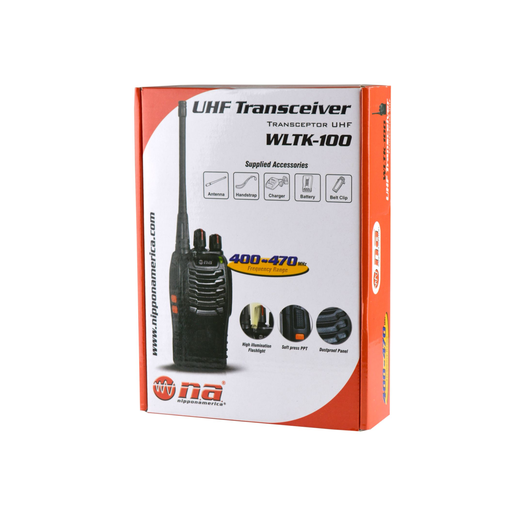 [WLTK-100] RADIO COMUNICACION NIPPON AMERICA WLTK-100 UHF 16 CANALES HASTA 2KM