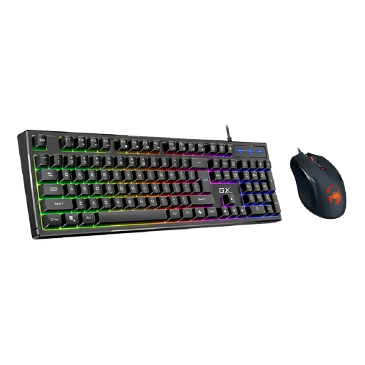[KM-GX6] MOUSE+TECLADO GENIUS SCORPION KM-GX6 3 BOTONES 3200DPI RGB ESPAÑOL NEGRO