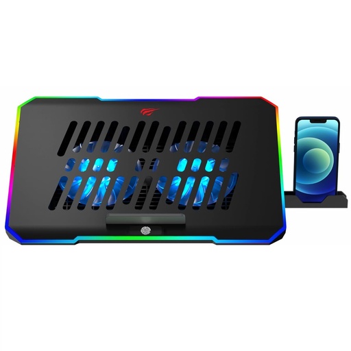 [F2069] BASE LAPTOP HAVIT F2069 ARGB 1*USB-A 2*ABANICO 6*NIVELES