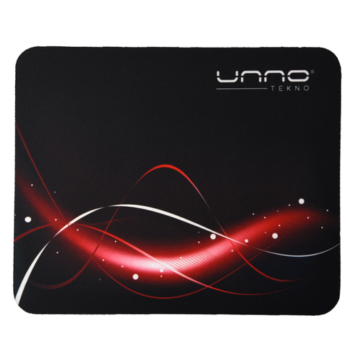 [MP6031RD] MOUSE PAD UNNO TEKNO MP6031RD DYNAMIA  8.5"*7" NEGRO-ROJO