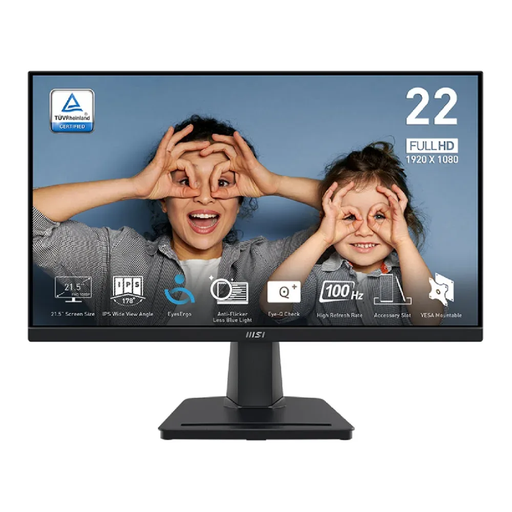 [MP225] MONITOR MSI PRO MP225 21.5" 1920*1080 IPS 100HZ 1MS 1*HDMI 1*VGA