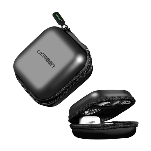 [40816] ESTUCHE UGREEN 40816 TIPO CONCHA PARA AUDIFONOS NEGRO