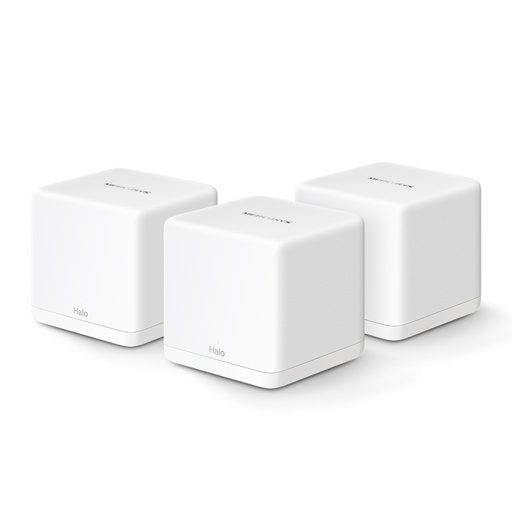 [H60X(3PACK)] SISTEMA MESH MERCUSYS HALO H60X WIFI6 AX1500 AC 1500MB/S 2*LAN GIGABIT 3PACK