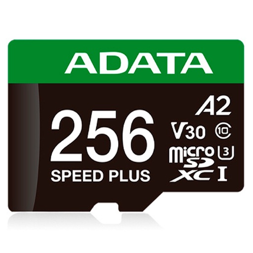 [UD256GUI3V30A2SP-RA1] MEMORIA MICROSD ADATA 256GB SPEED PLUS A2 V30 U3 160-180MB/S
