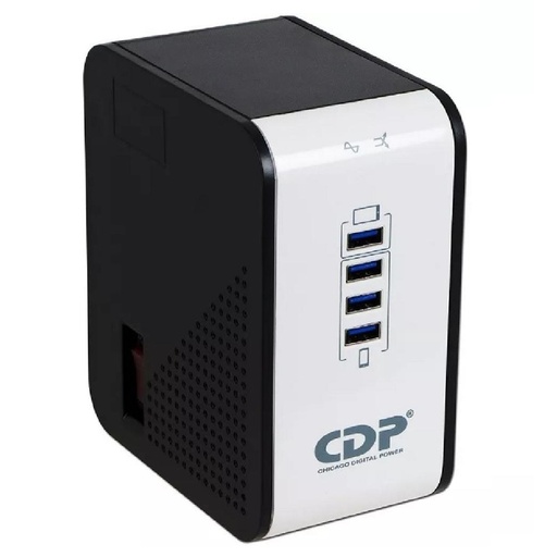 [R2CU-AVR1008] REGULADOR VOLTAJE CDP R2CU-AVR1008 1000VA 500W 8*TOMAS USB-A 1*2.1A 3*1A