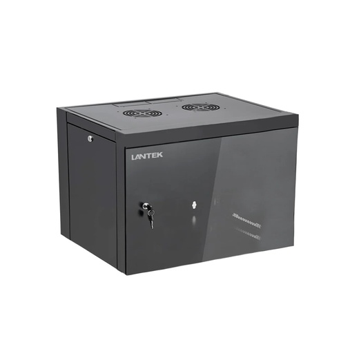 [LTK-GAB9] GABINETE DE PARED LANTEK LTK-GAB9 9U 540*450MM*448MM PUERTA VIDRIO 1*ABANICO
