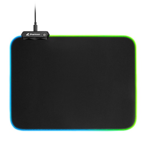 [1337RGBV2360] MOUSE PAD SHARKOON 1337 RGB V2 360 360MM*270MM RGB