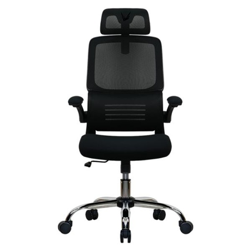 [ERGOLUX 3 LITE MESH BLACK] SILLA EJECUTIVA V LINE ERGOLUX 3 LITE MESH MALLA C/CABECERA-SOP LUMBAR-BRAZO NEGRA
