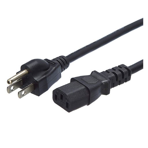 [CB4001BK] CABLE DE PODER UNNO TEKNO CB4001BK C13 18AWG 1.5M