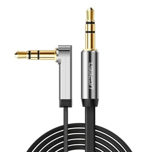 [10597] CABLE AUDIO UGREEN AV119 1*3.5MM A 1*3.5MM M/M 1M CONECTOR EN L 10597