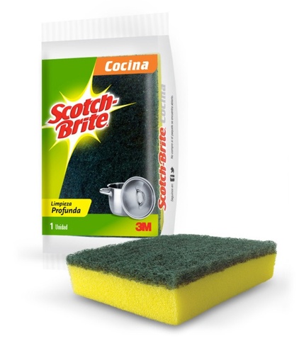 [ESPFIBSCOTCH01] ESPONJA FIBRA LAVAPLATO SCOTCH BRITE VERDE