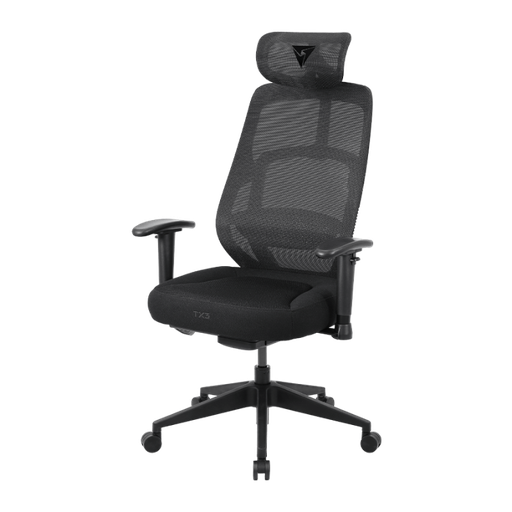 [YAMA LITE-MESH] SILLA EJECUTIVA THUNDERX3 YAMA LITE-MESH MALLA CABECERA-SOP LUMBAR-BRAZO 4D NEGRA