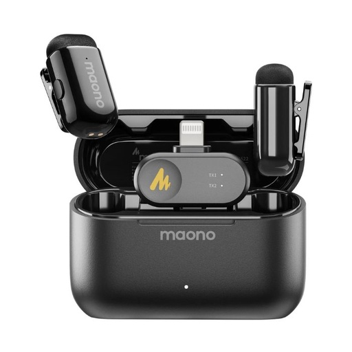 [WM622 PB2] MICROFONO MAONO WAVE T1 MINI WM622 PB2 SOLAPA DOBLE 1*LIGHTNING
