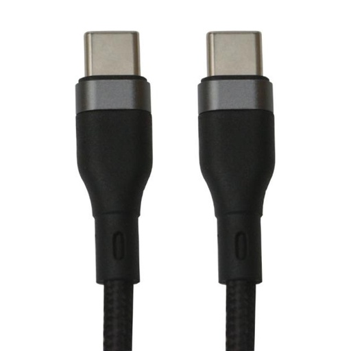 [FAD32131] CABLE NOVA FAD32131 1*USB-C A 1*USB-C 100W 3M FORRO NYLON NEGRO