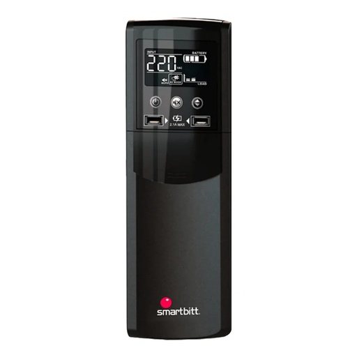 [SBNB1500P] UPS SMARTBITT SBNB1500P 1500VA 810W 10*TOMAS 2*USB-A 2.1A PANT LCD